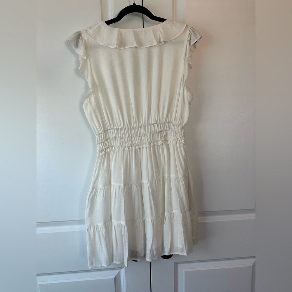PAIGE Women’s Paradis Mini Dress White (Size M) - Picture 4 of 12
